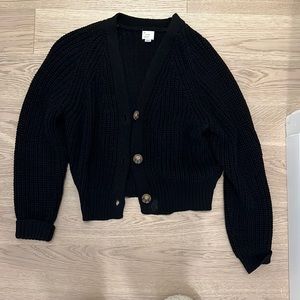 Black cardigan